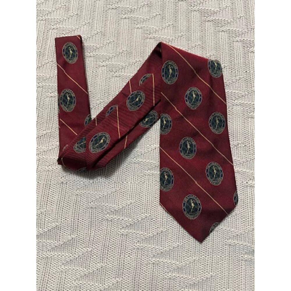 Robert Talbott red the Links Invitational silk tie